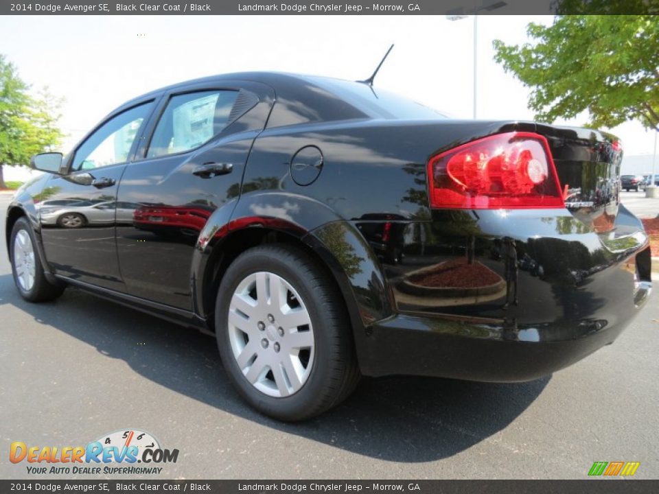 2014 Dodge Avenger SE Black Clear Coat / Black Photo #2
