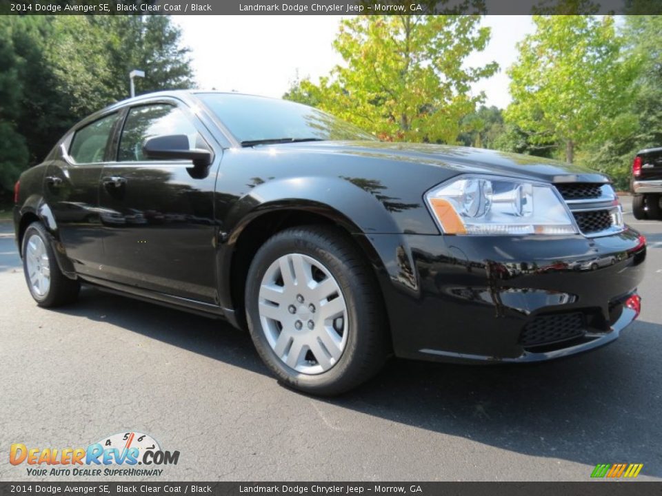 2014 Dodge Avenger SE Black Clear Coat / Black Photo #4
