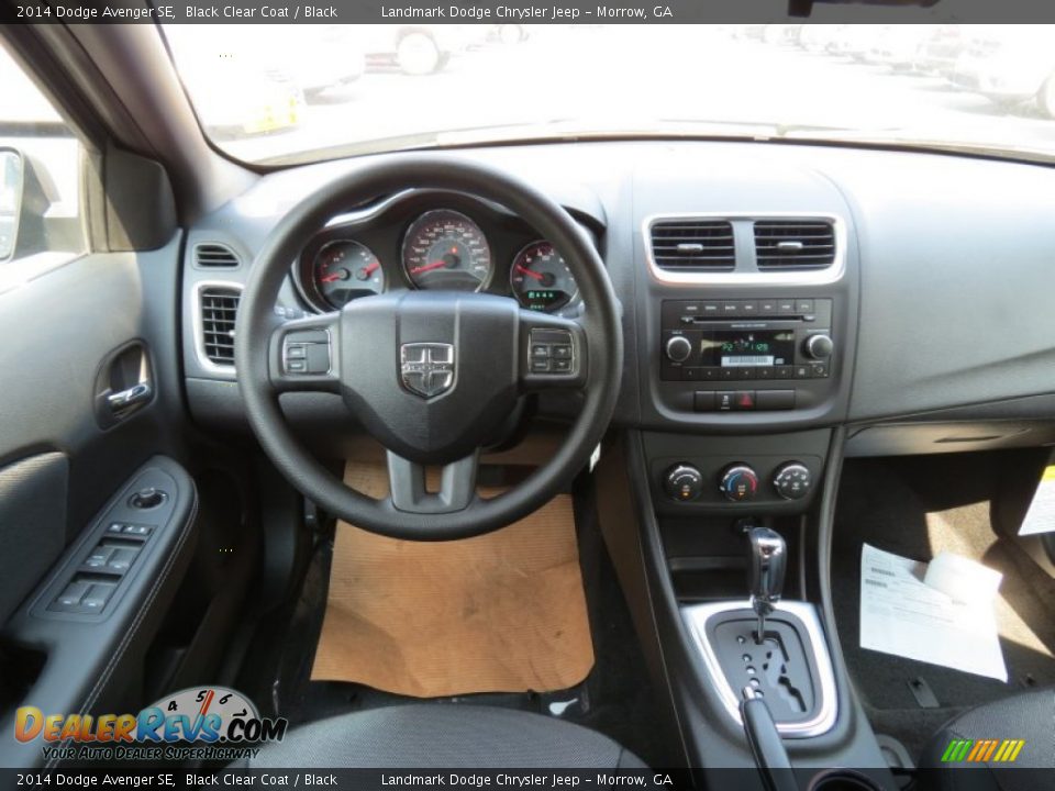 2014 Dodge Avenger SE Black Clear Coat / Black Photo #8