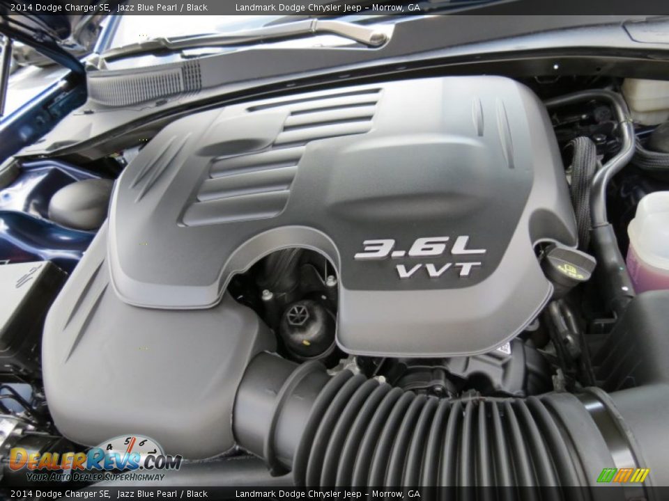 2014 Dodge Charger SE Jazz Blue Pearl / Black Photo #9