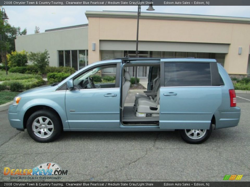 2008 Chrysler Town & Country Touring Clearwater Blue Pearlcoat / Medium Slate Gray/Light Shale Photo #1