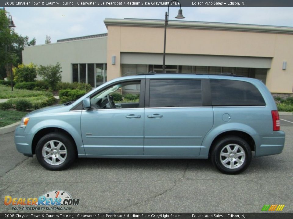 2008 Chrysler Town & Country Touring Clearwater Blue Pearlcoat / Medium Slate Gray/Light Shale Photo #4