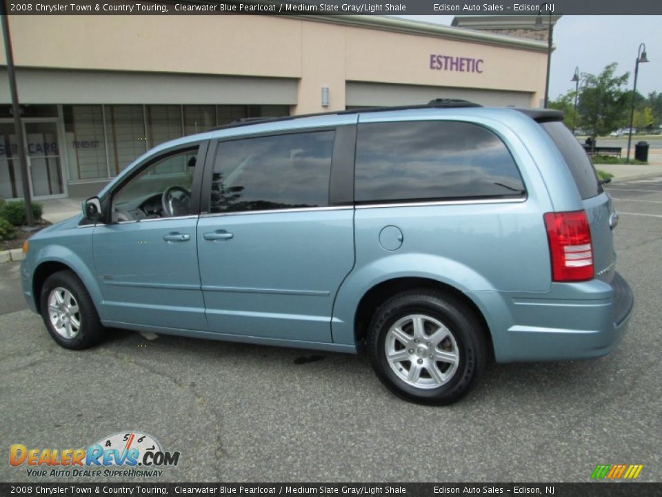 2008 Chrysler Town & Country Touring Clearwater Blue Pearlcoat / Medium Slate Gray/Light Shale Photo #5