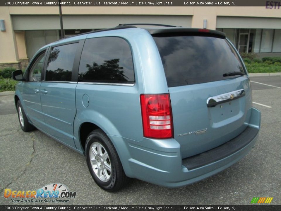 2008 Chrysler Town & Country Touring Clearwater Blue Pearlcoat / Medium Slate Gray/Light Shale Photo #6