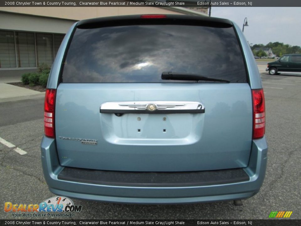2008 Chrysler Town & Country Touring Clearwater Blue Pearlcoat / Medium Slate Gray/Light Shale Photo #7
