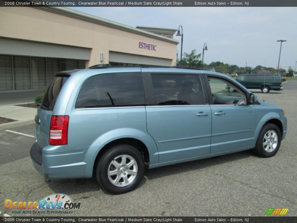 2008 Chrysler Town & Country Touring Clearwater Blue Pearlcoat / Medium Slate Gray/Light Shale Photo #9