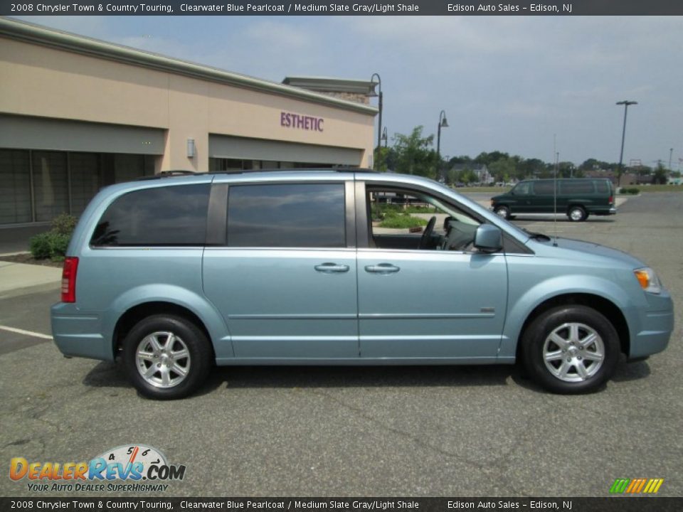 2008 Chrysler Town & Country Touring Clearwater Blue Pearlcoat / Medium Slate Gray/Light Shale Photo #10