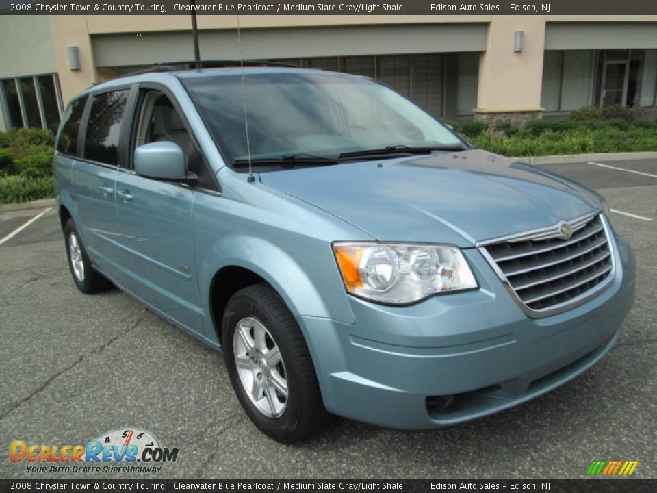 2008 Chrysler Town & Country Touring Clearwater Blue Pearlcoat / Medium Slate Gray/Light Shale Photo #13