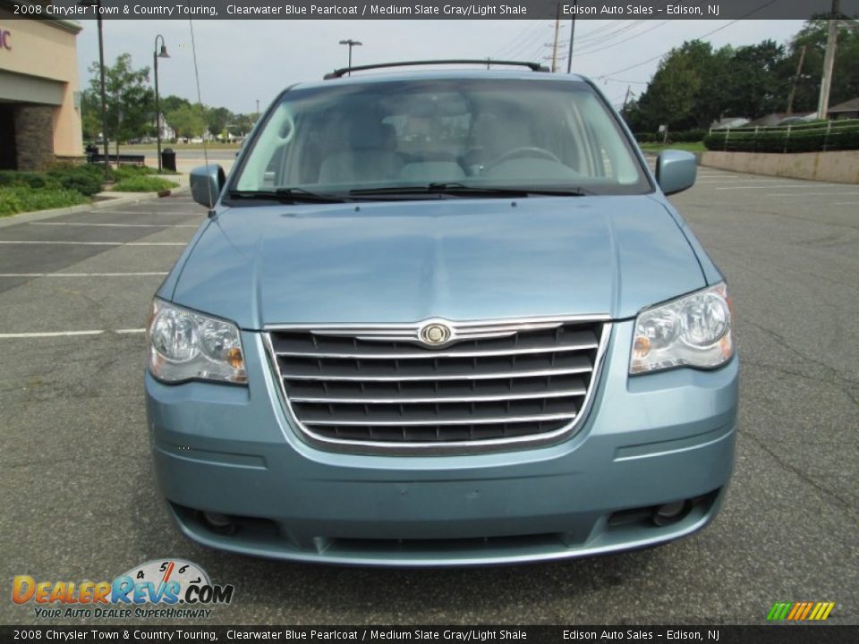2008 Chrysler Town & Country Touring Clearwater Blue Pearlcoat / Medium Slate Gray/Light Shale Photo #14