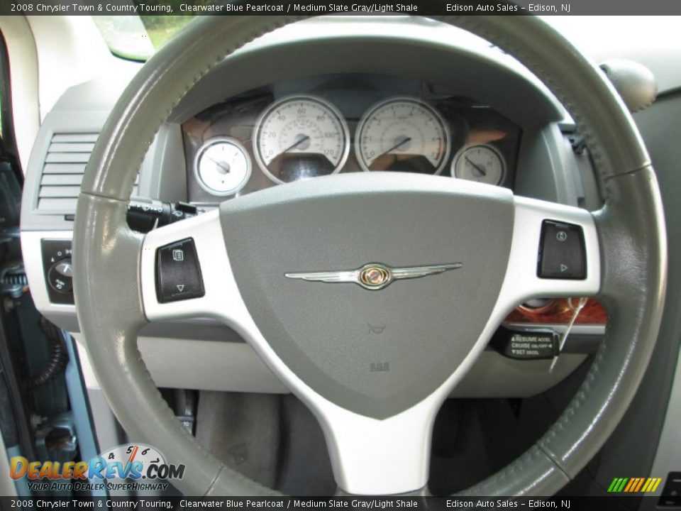 2008 Chrysler Town & Country Touring Clearwater Blue Pearlcoat / Medium Slate Gray/Light Shale Photo #27
