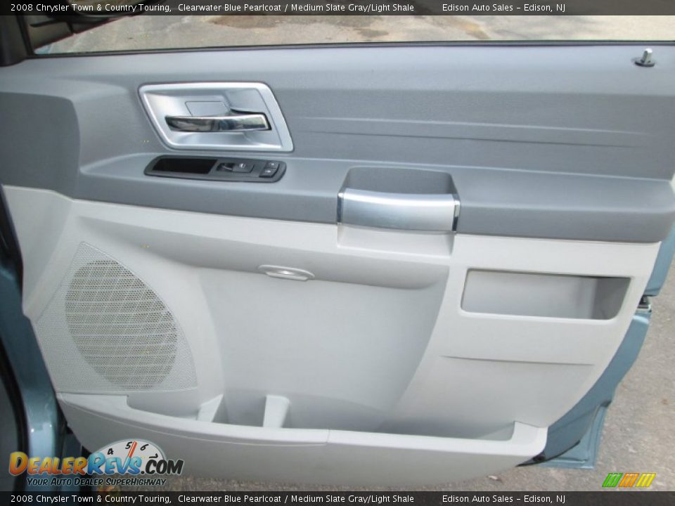 2008 Chrysler Town & Country Touring Clearwater Blue Pearlcoat / Medium Slate Gray/Light Shale Photo #35