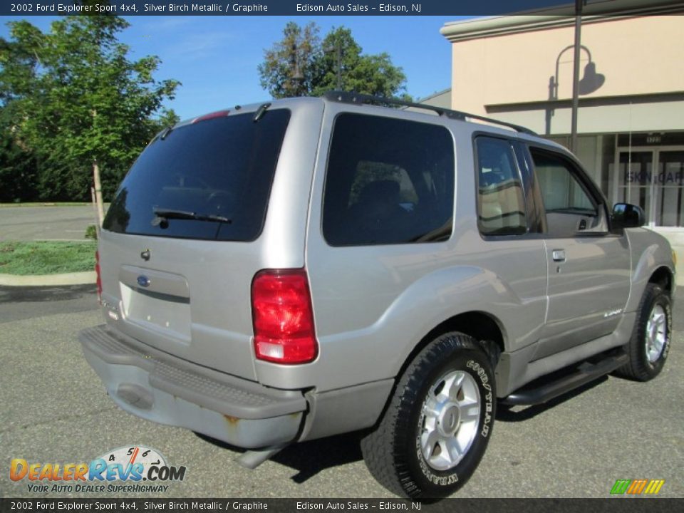 2002 Ford Explorer Sport 4x4 Silver Birch Metallic / Graphite Photo #7
