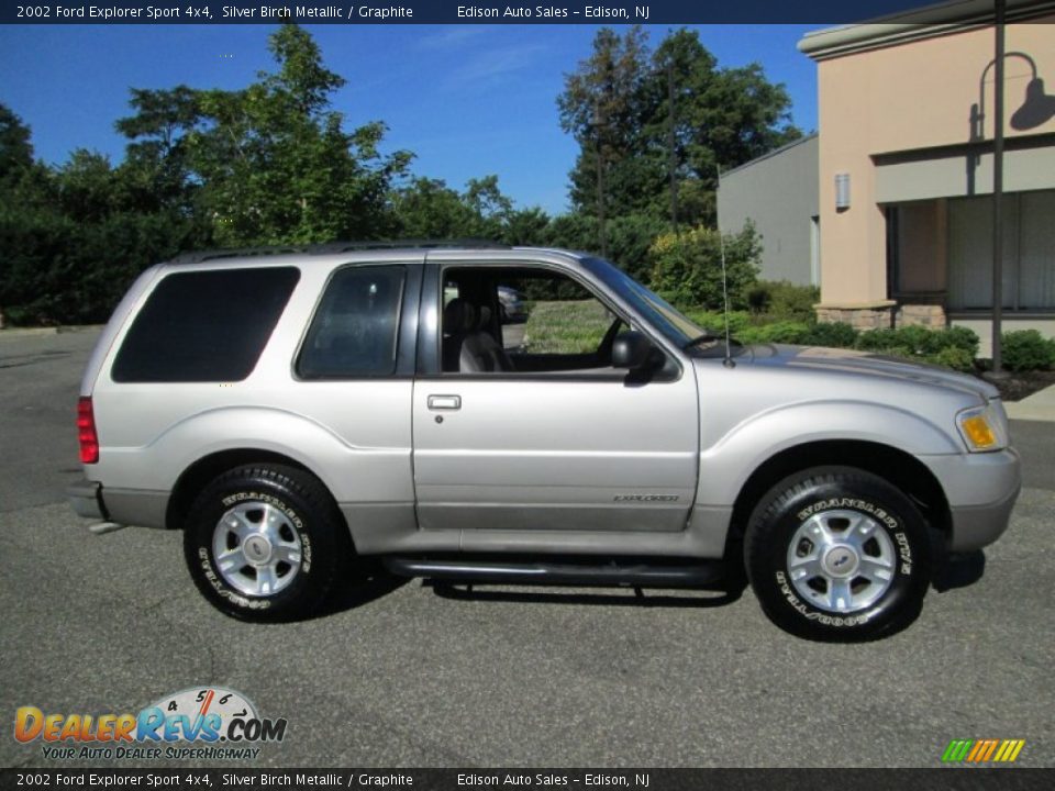 2002 Ford Explorer Sport 4x4 Silver Birch Metallic / Graphite Photo #9