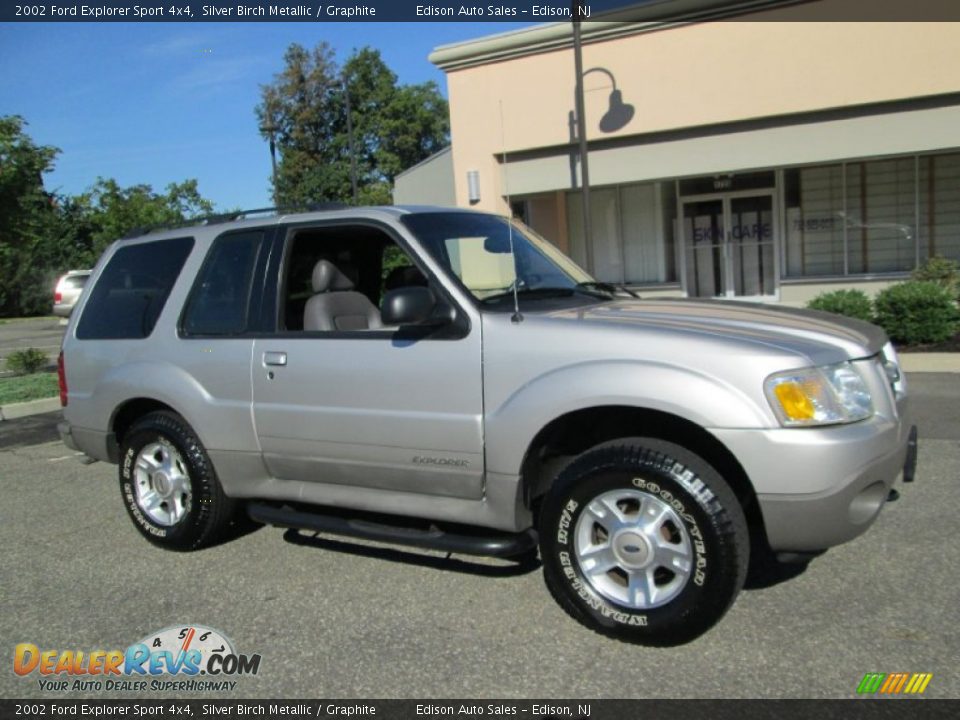 2002 Ford Explorer Sport 4x4 Silver Birch Metallic / Graphite Photo #10