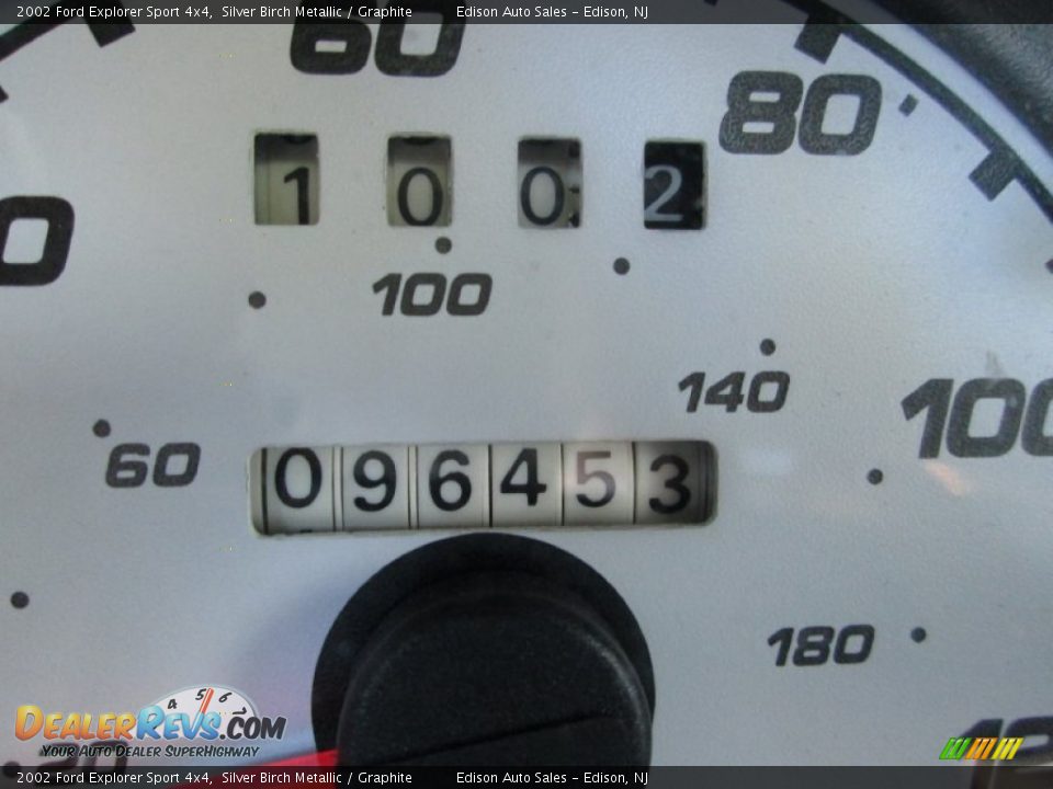 2002 Ford Explorer Sport 4x4 Silver Birch Metallic / Graphite Photo #21