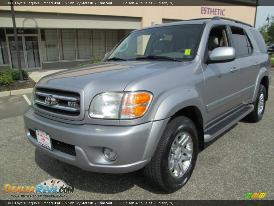 2003 Toyota Sequoia Limited 4WD Silver Sky Metallic / Charcoal Photo #2
