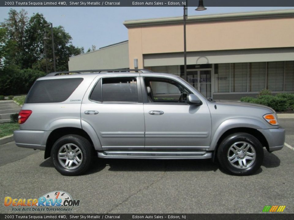 2003 Toyota Sequoia Limited 4WD Silver Sky Metallic / Charcoal Photo #9