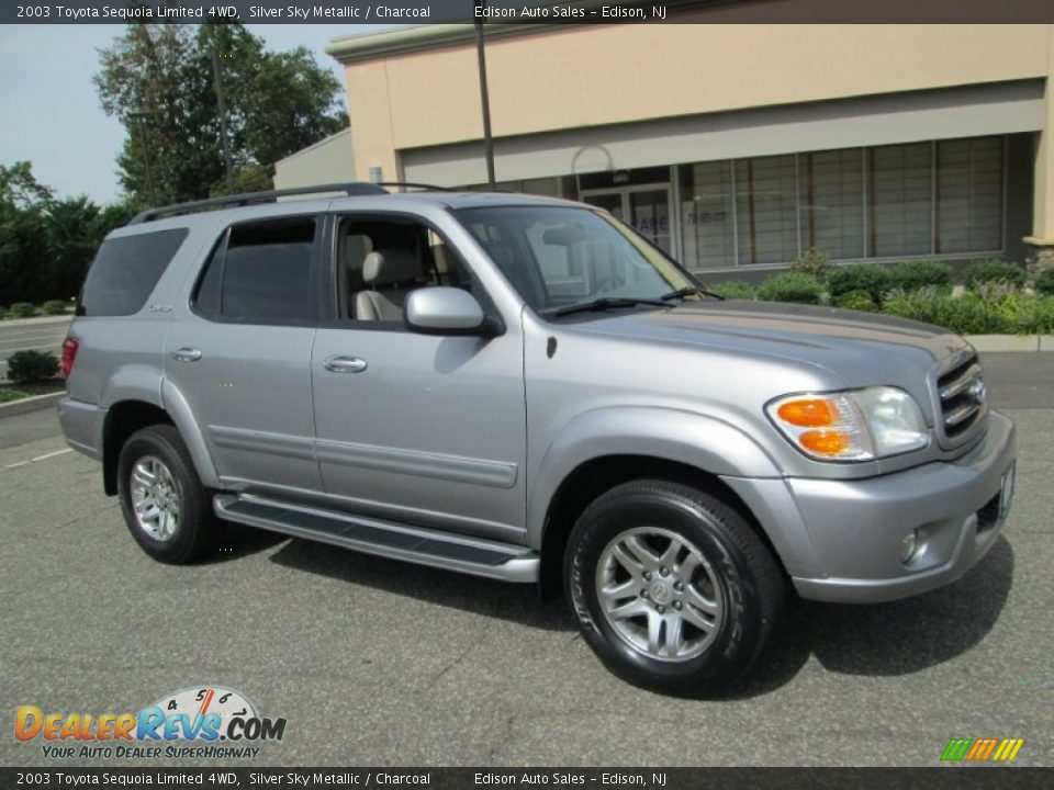 2003 Toyota Sequoia Limited 4WD Silver Sky Metallic / Charcoal Photo #10