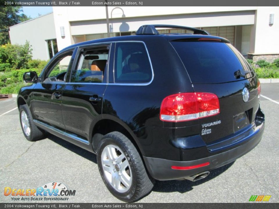 2004 Volkswagen Touareg V8 Black / Teak Photo #5