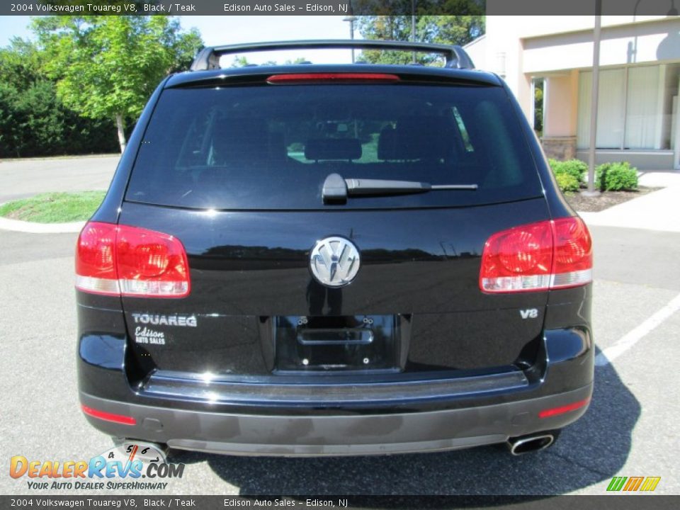 2004 Volkswagen Touareg V8 Black / Teak Photo #6