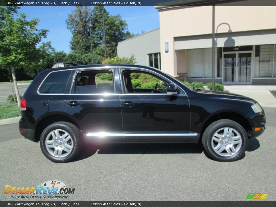 2004 Volkswagen Touareg V8 Black / Teak Photo #9