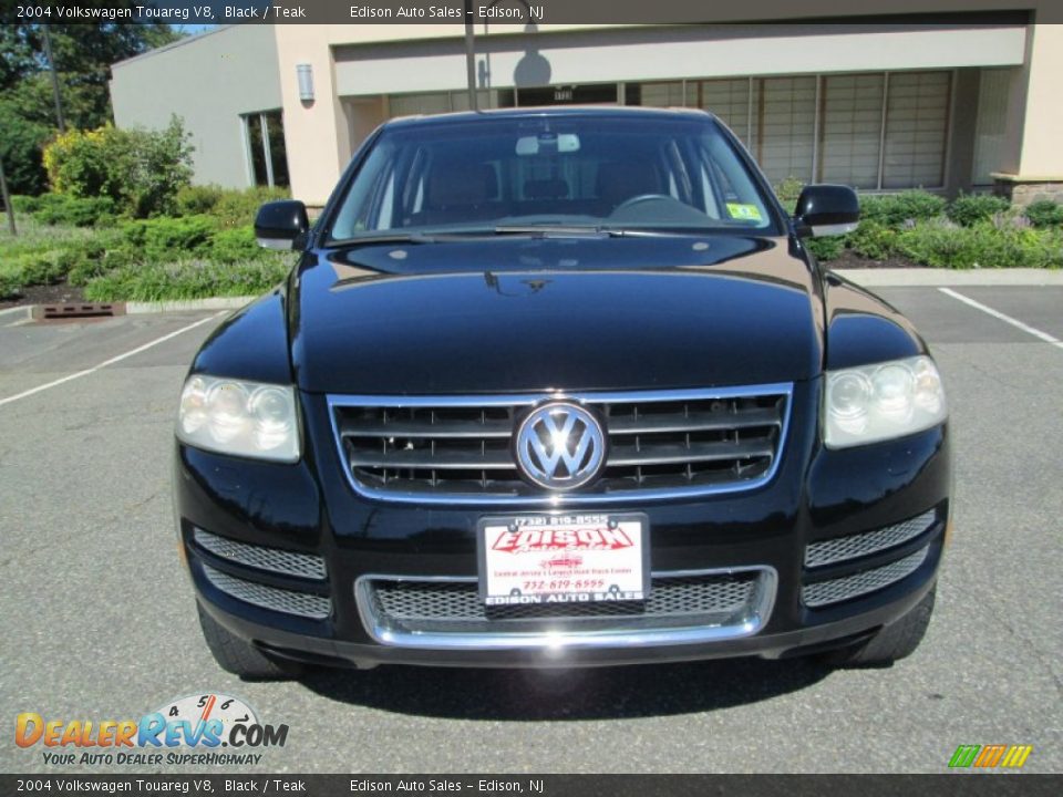 2004 Volkswagen Touareg V8 Black / Teak Photo #12