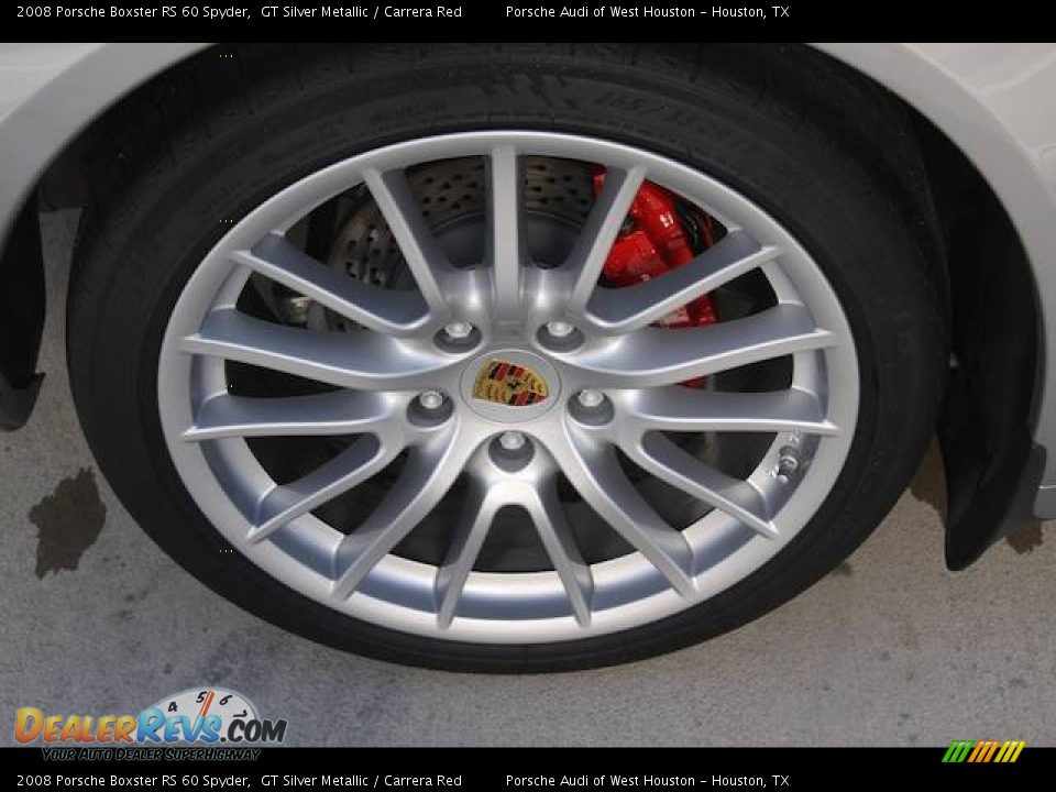 2008 Porsche Boxster RS 60 Spyder GT Silver Metallic / Carrera Red Photo #7