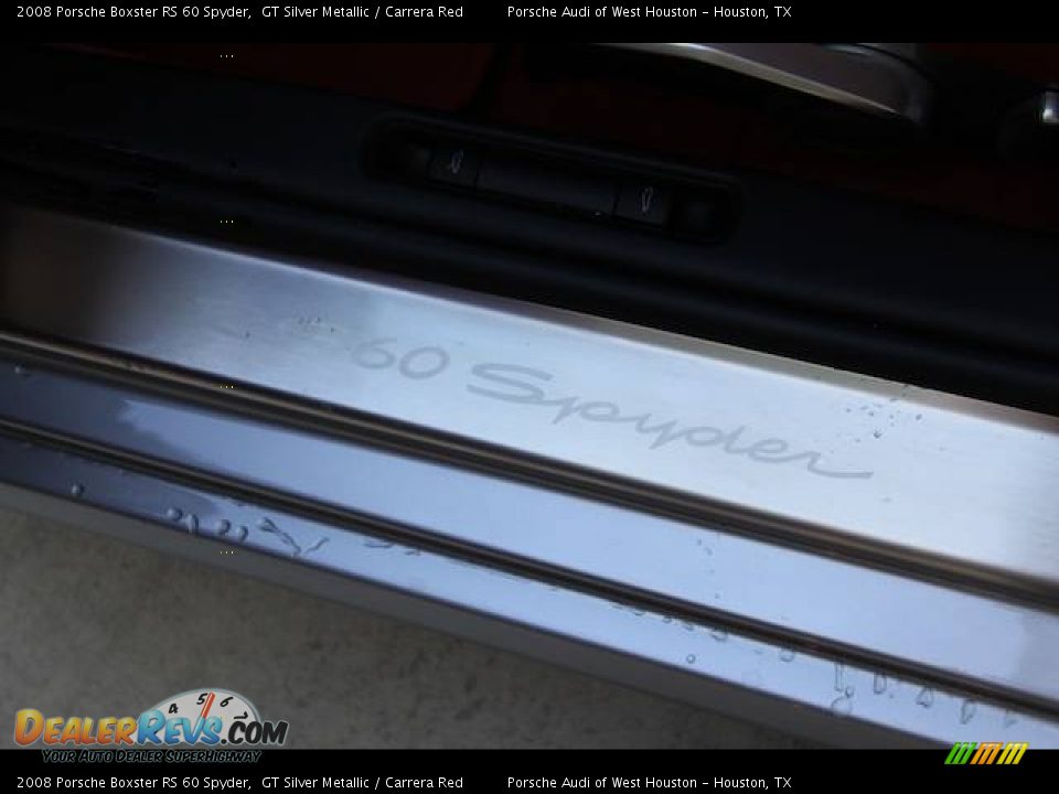 2008 Porsche Boxster RS 60 Spyder GT Silver Metallic / Carrera Red Photo #10