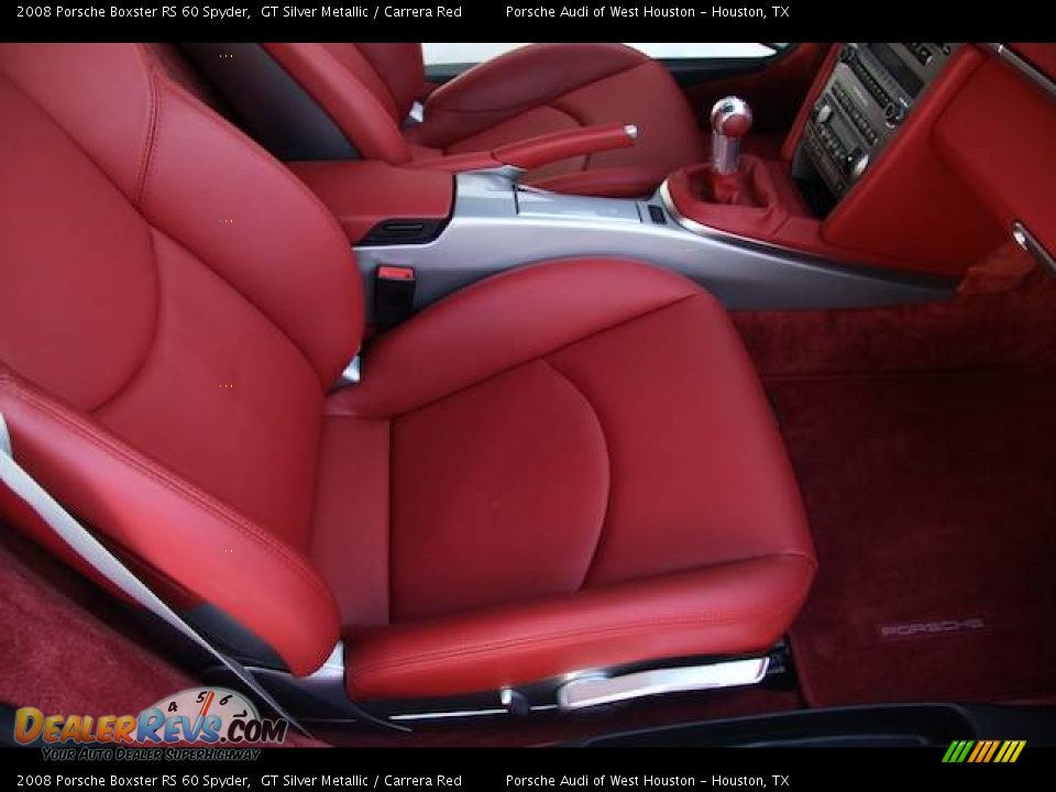 2008 Porsche Boxster RS 60 Spyder GT Silver Metallic / Carrera Red Photo #11