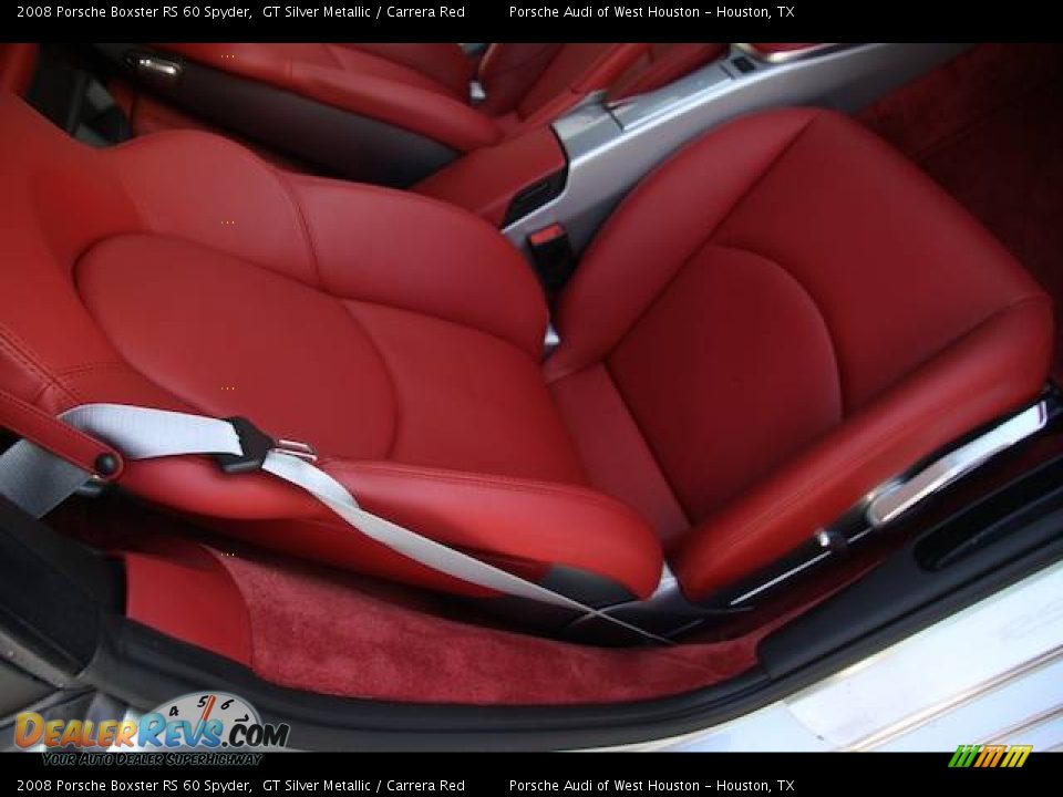 2008 Porsche Boxster RS 60 Spyder GT Silver Metallic / Carrera Red Photo #13