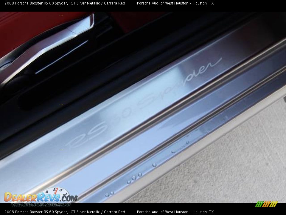 2008 Porsche Boxster RS 60 Spyder GT Silver Metallic / Carrera Red Photo #15