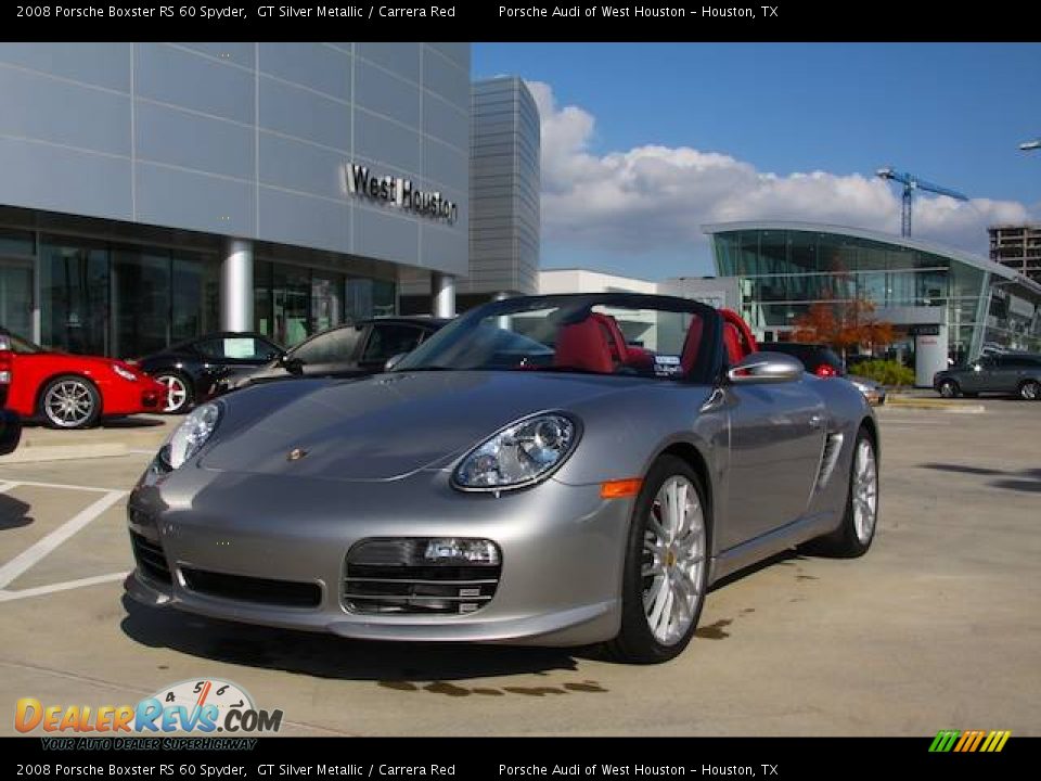 2008 Porsche Boxster RS 60 Spyder GT Silver Metallic / Carrera Red Photo #16
