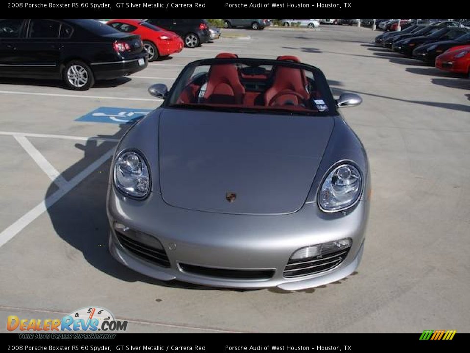 2008 Porsche Boxster RS 60 Spyder GT Silver Metallic / Carrera Red Photo #17