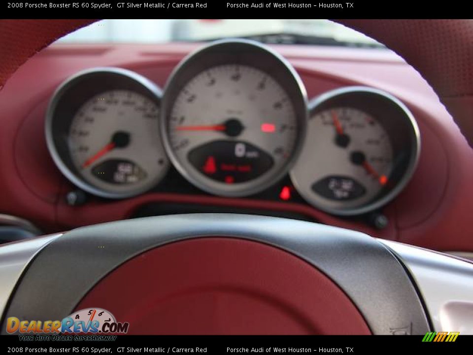 2008 Porsche Boxster RS 60 Spyder GT Silver Metallic / Carrera Red Photo #19