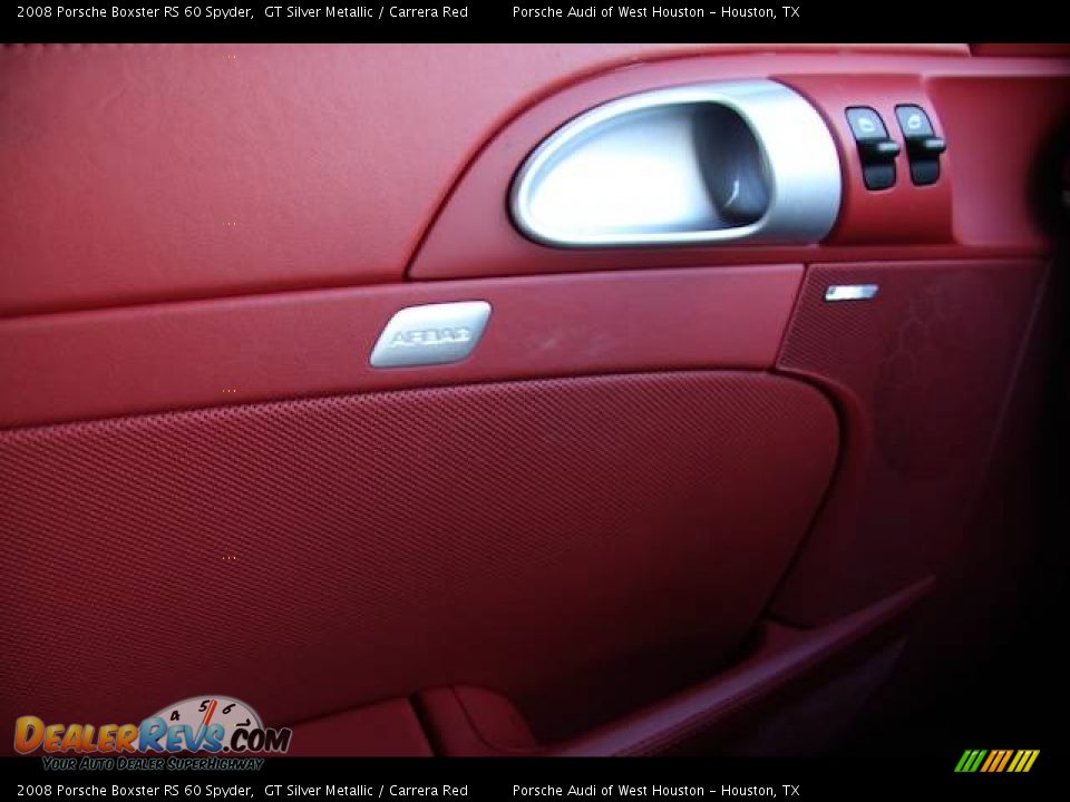 2008 Porsche Boxster RS 60 Spyder GT Silver Metallic / Carrera Red Photo #21