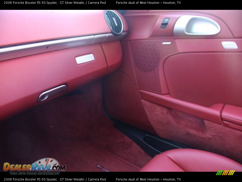 2008 Porsche Boxster RS 60 Spyder GT Silver Metallic / Carrera Red Photo #22