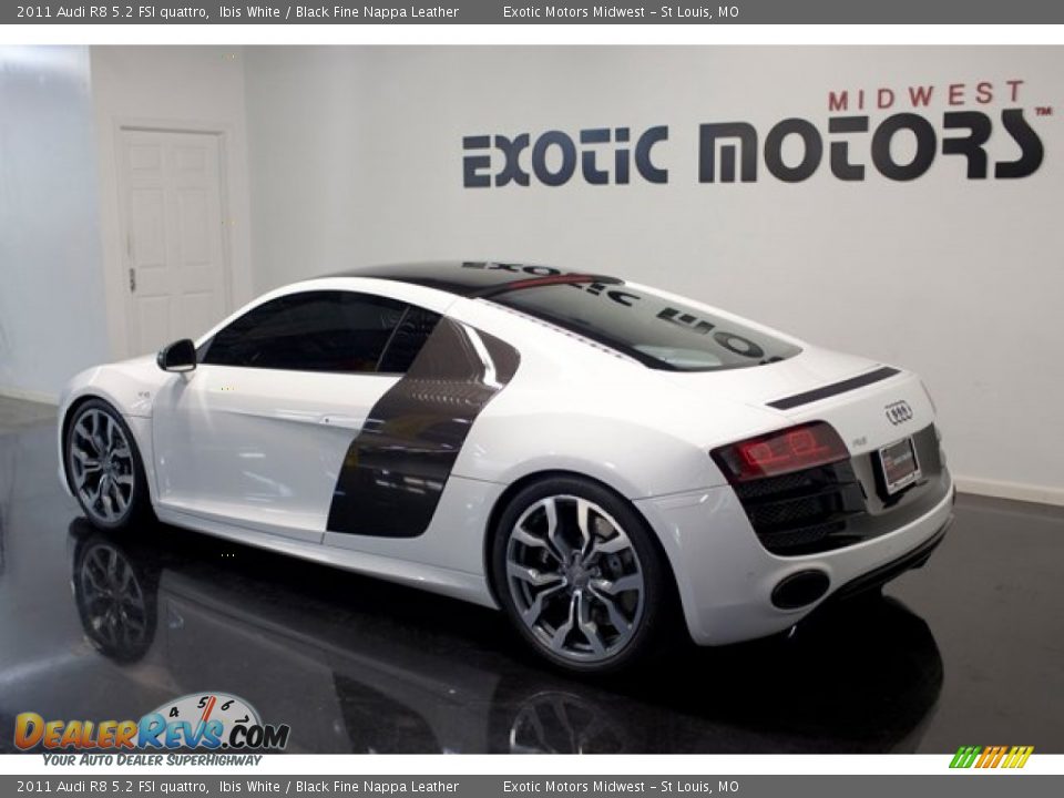 2011 Audi R8 5.2 FSI quattro Ibis White / Black Fine Nappa Leather Photo #5