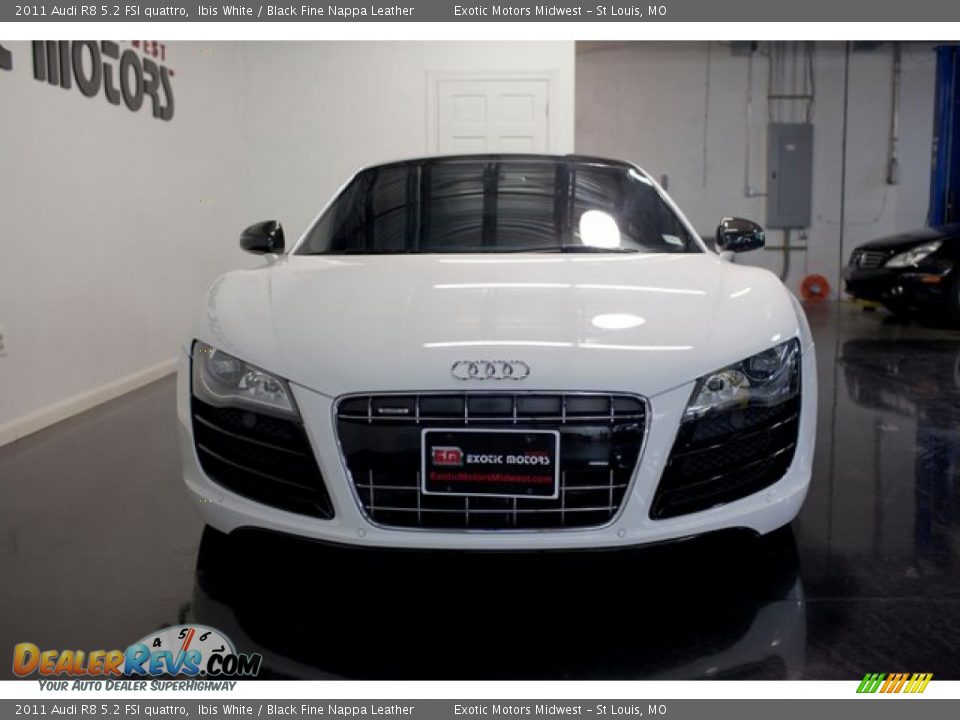 2011 Audi R8 5.2 FSI quattro Ibis White / Black Fine Nappa Leather Photo #8