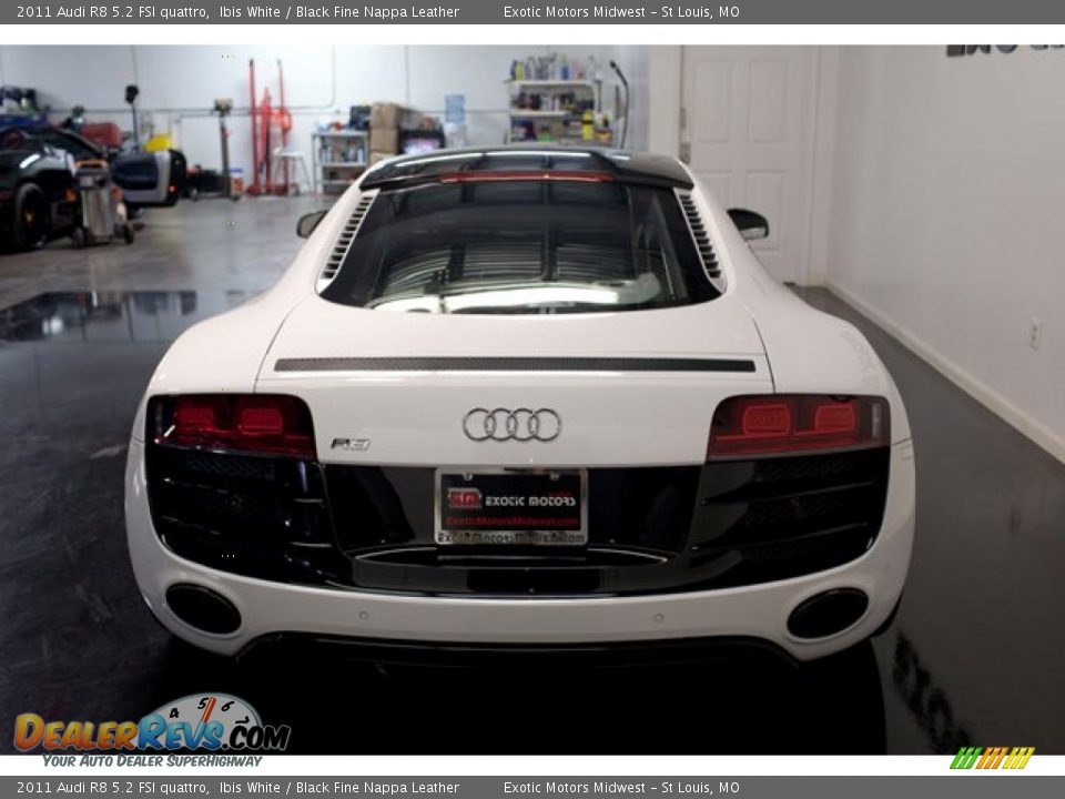 2011 Audi R8 5.2 FSI quattro Ibis White / Black Fine Nappa Leather Photo #9