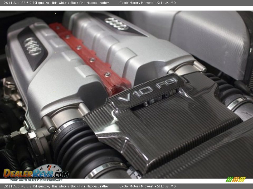 2011 Audi R8 5.2 FSI quattro 5.2 Liter FSI DOHC 40-Valve VVT V10 Engine Photo #12