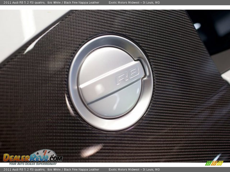 2011 Audi R8 5.2 FSI quattro Ibis White / Black Fine Nappa Leather Photo #21