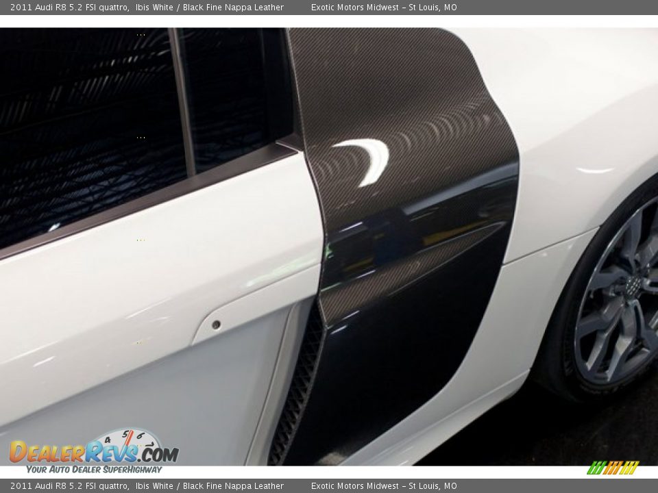 2011 Audi R8 5.2 FSI quattro Ibis White / Black Fine Nappa Leather Photo #22