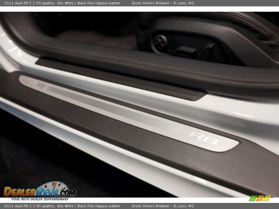 2011 Audi R8 5.2 FSI quattro Ibis White / Black Fine Nappa Leather Photo #27
