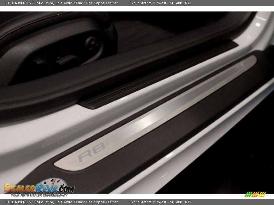 2011 Audi R8 5.2 FSI quattro Ibis White / Black Fine Nappa Leather Photo #28
