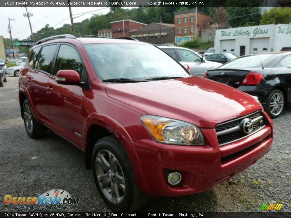 2010 Toyota RAV4 Sport V6 4WD Barcelona Red Metallic / Dark Charcoal Photo #1