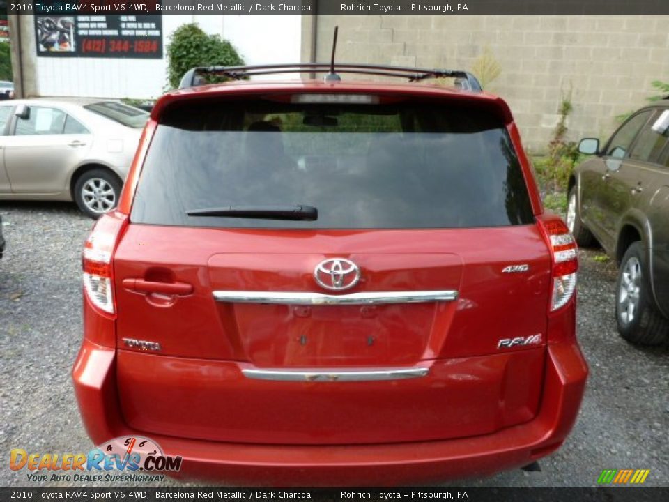 2010 Toyota RAV4 Sport V6 4WD Barcelona Red Metallic / Dark Charcoal Photo #2