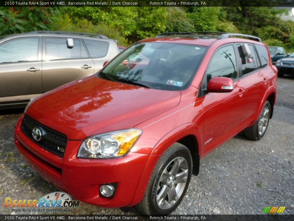 2010 Toyota RAV4 Sport V6 4WD Barcelona Red Metallic / Dark Charcoal Photo #3