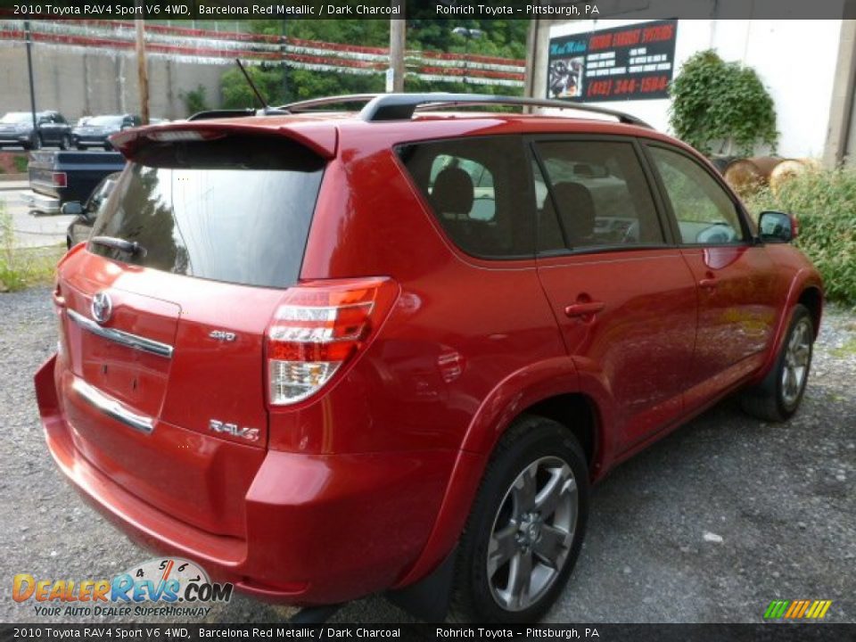 2010 Toyota RAV4 Sport V6 4WD Barcelona Red Metallic / Dark Charcoal Photo #10