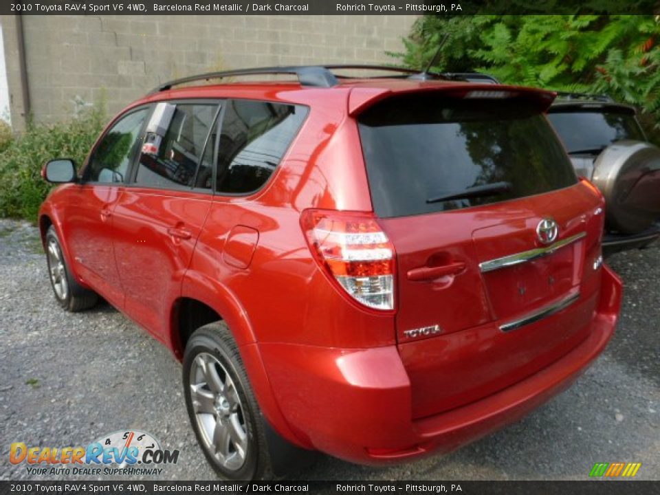 2010 Toyota RAV4 Sport V6 4WD Barcelona Red Metallic / Dark Charcoal Photo #11