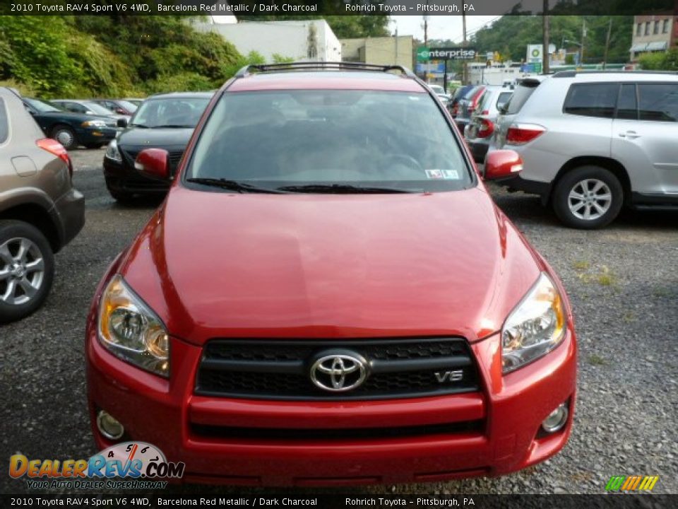 2010 Toyota RAV4 Sport V6 4WD Barcelona Red Metallic / Dark Charcoal Photo #12